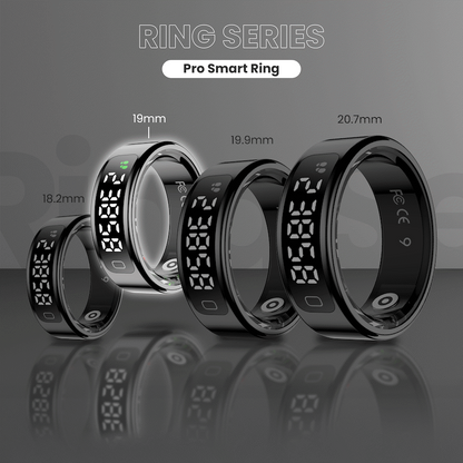 Volkano Ring Series Ring Pro Smart Ring with Charging Case - 19mm