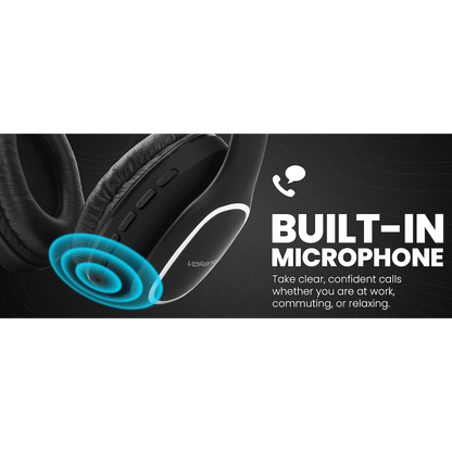 Volkano Phonic Series Bluetooth Full Size Headphones - Black