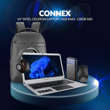 Connex 14 Celeron 4gb/128gb SSD Starter Bundle