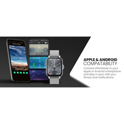 Volkano Active Tech Serene series Watch with heart rate monitor - Silver