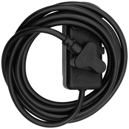 Ellies Side-by-Side Heavy-Duty Extension Lead - 3m - Black
