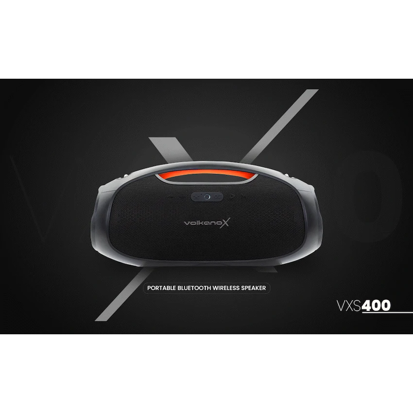 VolkanoX VXS400 Portable Bluetooth Speaker - Black
