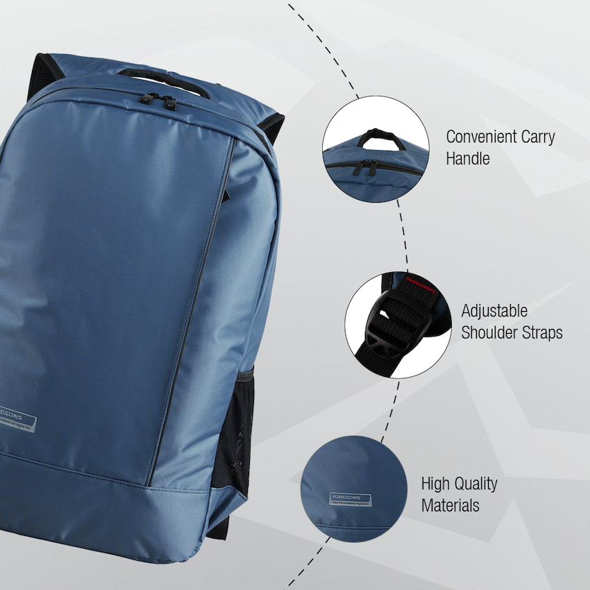 Kingsons Casual Series 15.6" Backpack - Blue