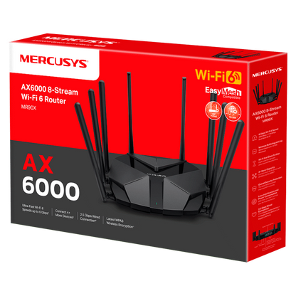 TP-Link Mercusys MR90X AX6000 8-Stream Wi-Fi 6 Router