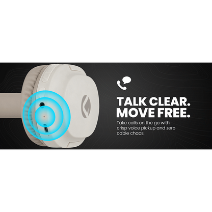 Volkano Pebble Series Bluetooth Headphones - Khaki