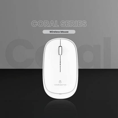 Volkano Coral series Bluetooth Wireless Mouse - White