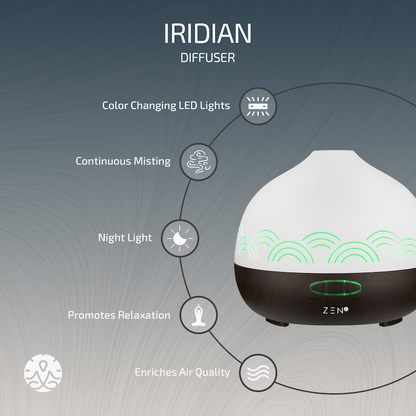 Zen Iridian Diffuser - Dark Wood