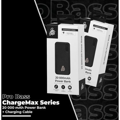 Pro Bass ChargeMax Series 20000mAh Power Bank