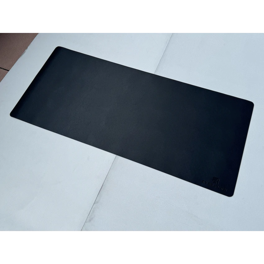 Everfurn Prime Faux Leather Desk Mat - Black