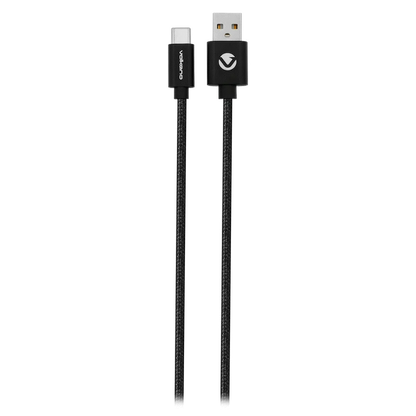 Volkano On-The-Go USB to Type-C 18w Braided 1m Cable - Black