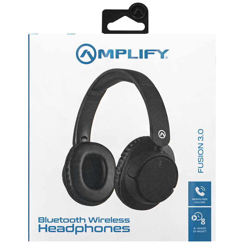 Amplify Fusion Series V3.0 Bluetooth Headphones - Black