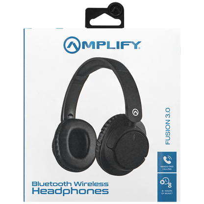 Amplify Fusion Series V3.0 Bluetooth Headphones - Black