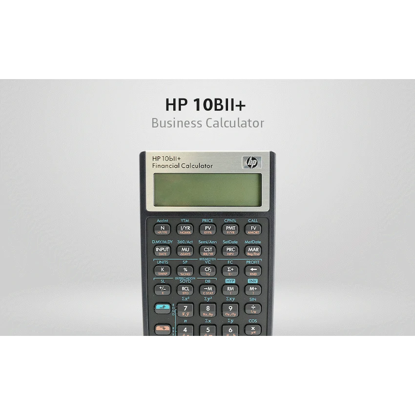 HP 10Bii+ - Business Calculator (Algebraic) - Non-Programmable