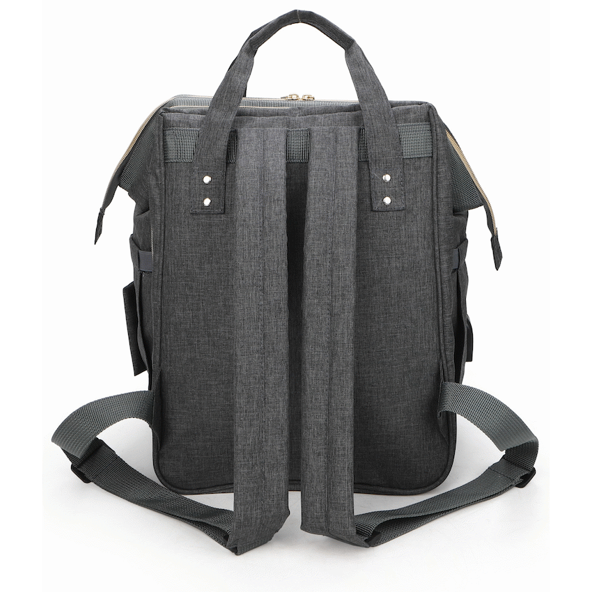 Totes Babe Alma Convertible Diaper Backpack - Dark Grey