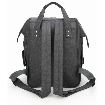 Totes Babe Alma Convertible Diaper Backpack - Dark Grey