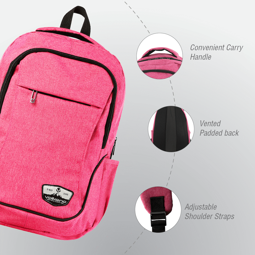 Volkano Victory Backpack - Pink Mel