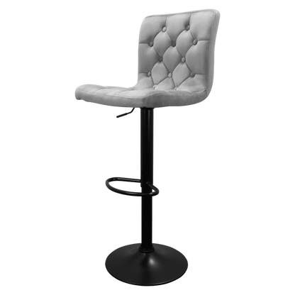 Bayer Large Barstool Grey with black base - Single