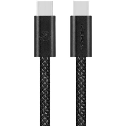 Volkano Weave Series 60w USB C to USB C 1.2m-Black