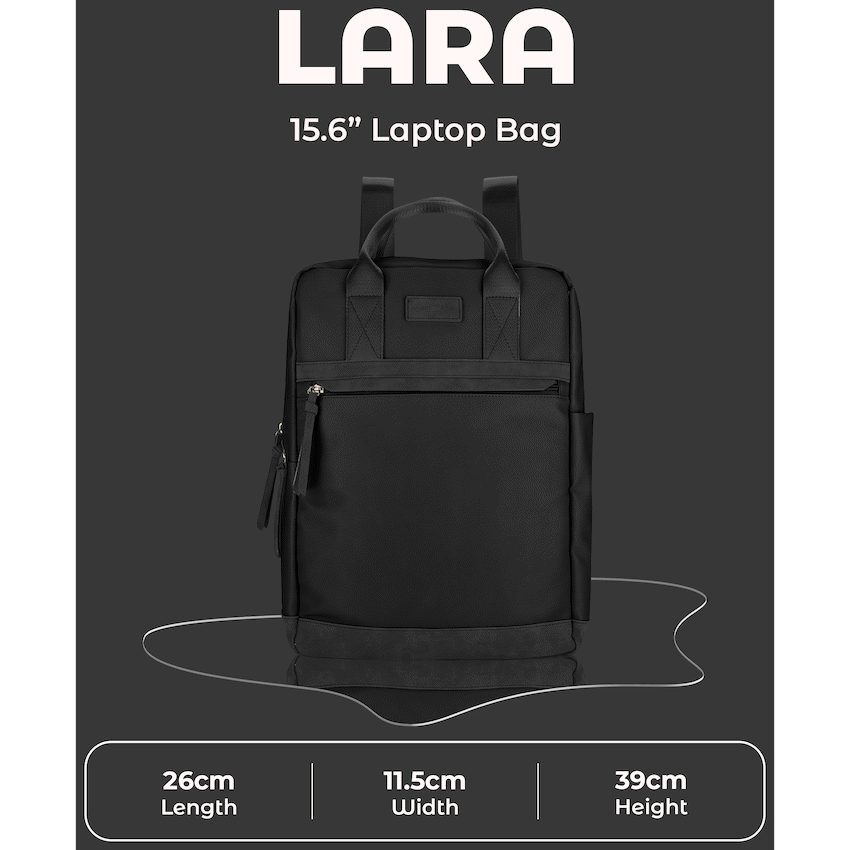 SupaNova Lara 15.6" Laptop Backpack - Black