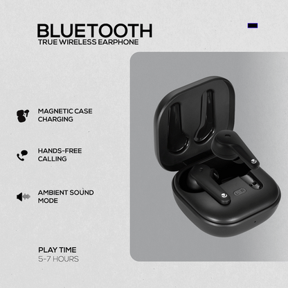 Volkano Silento ANC Series True Wireless + Charging Case - Black