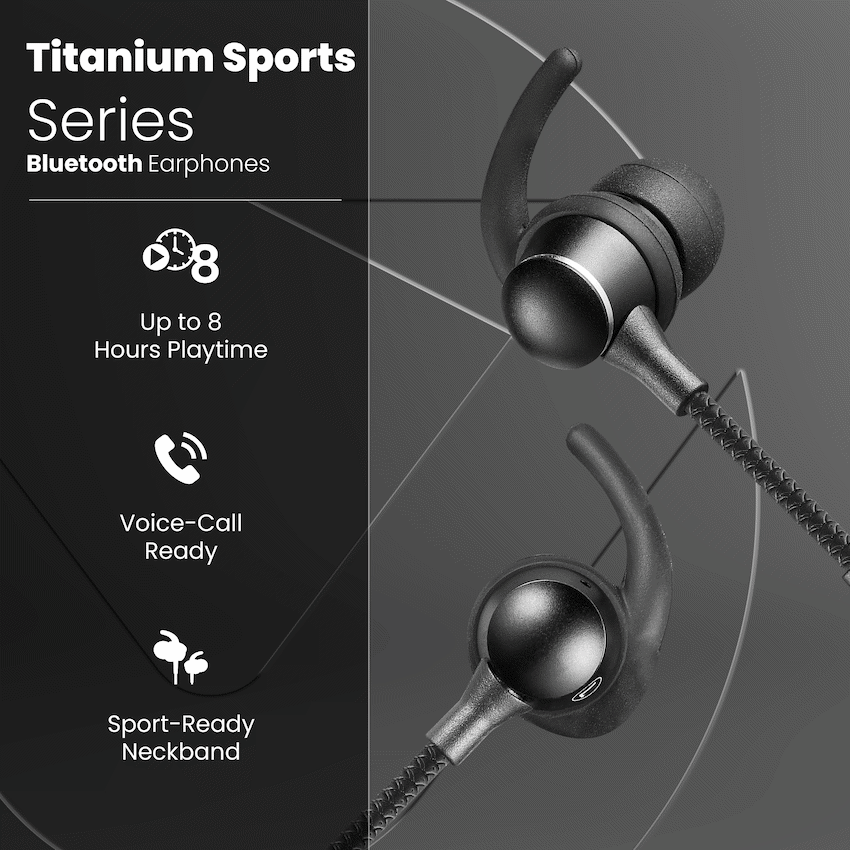 Volkano Titanium Sports Series Bluetooth Earphones