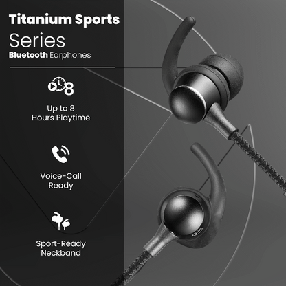 Volkano Titanium Sports Series Bluetooth Earphones