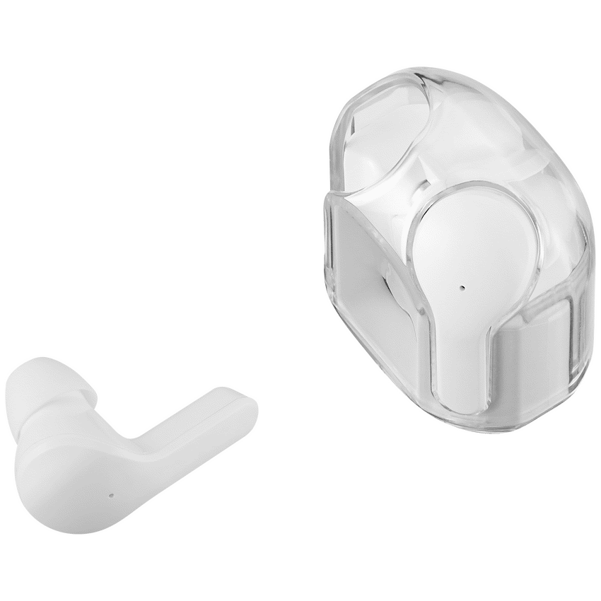 Volkano Crystalline Series TWS Earphone - White - Hardbox