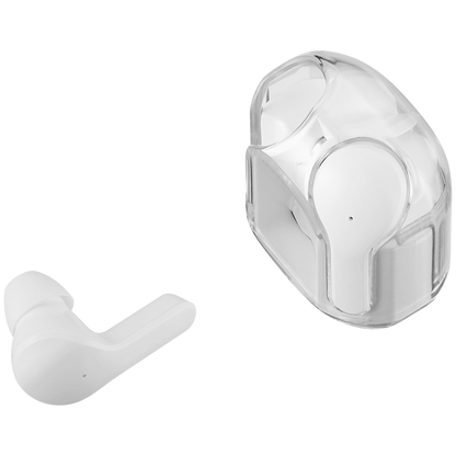 Volkano Crystalline Series TWS Earphone - White - Hardbox