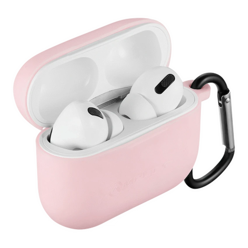 Amplify Note X Series TWS Earphones - White Case + Pink Cover