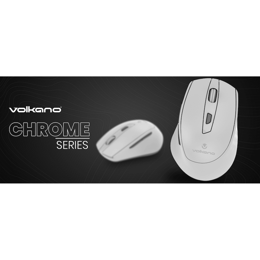 Volkano Chrome Series Wireless Mouse - Gray