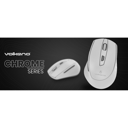 Volkano Chrome Series Wireless Mouse - Gray