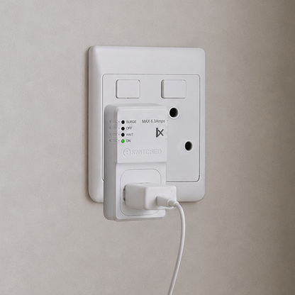 Switched 1-Way TV Surge Adaptor with SANS 164-2
