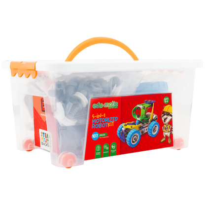 Edu-matic Flexi Build Robot Kit (107 pcs)