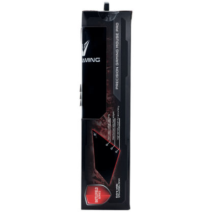 VX Gaming Battlefield Series Gaming Mousepad - Extra Wide Oversized - Black/Red - 915mm