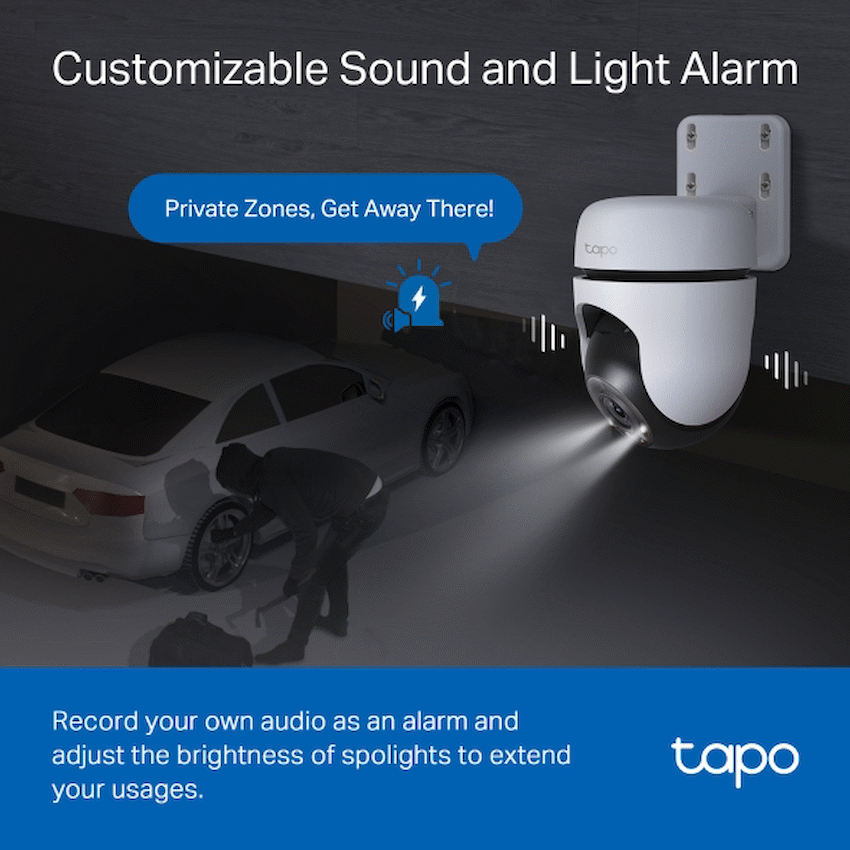 TP-Link Tapo C510W 2K Outdoor Pan/Tilt Security WiFi Camera