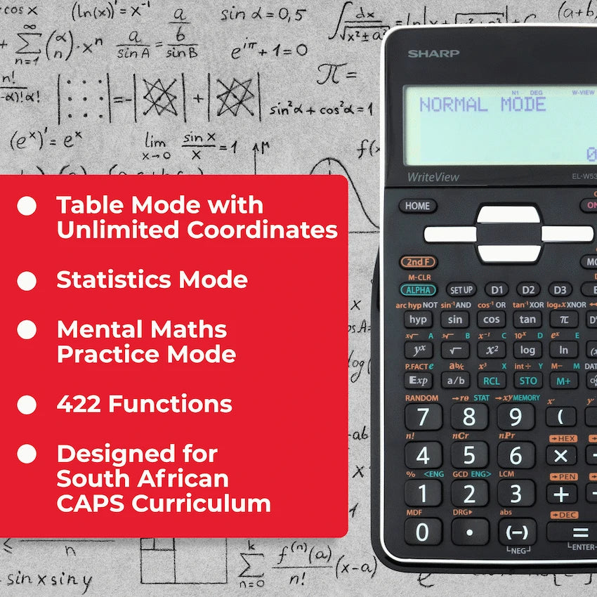 Sharp EL535 Scientific Calculator - 422 Functions - White