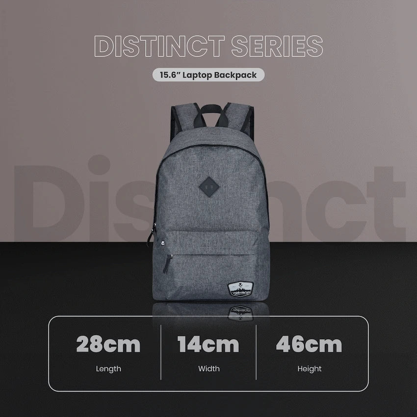 Volkano Distinct 15.6 Laptop Backpack - Grey Melange