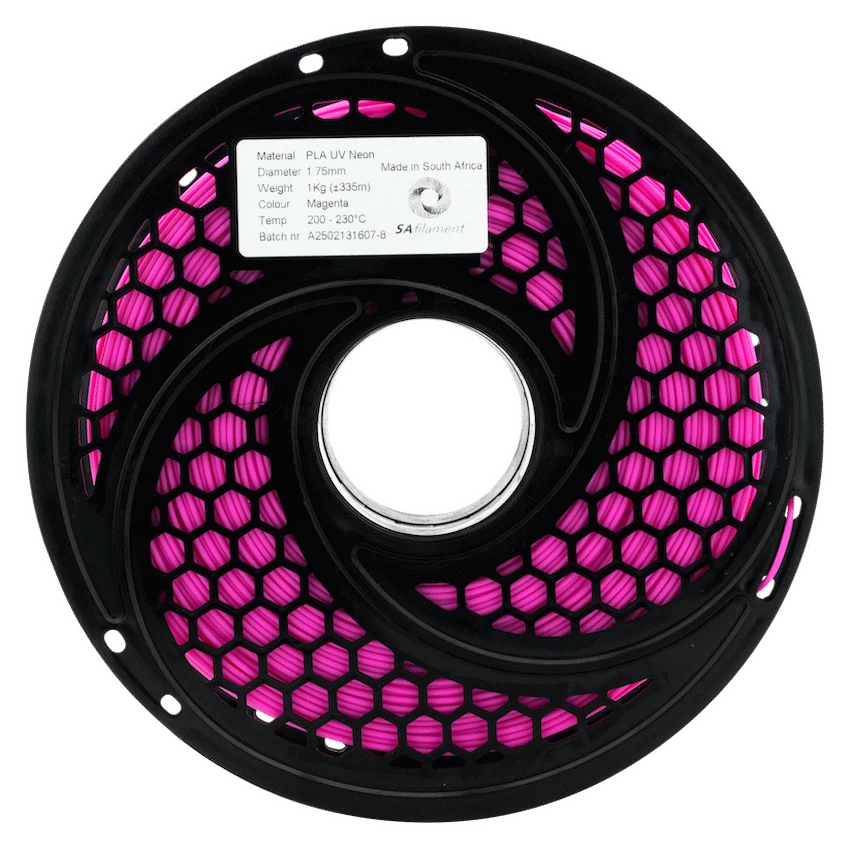 SA Filament PLA UV Neon Filament 1kg - Magenta