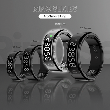Volkano Ring Series Ring Pro Smart Ring with Charging Case - 19.9mm