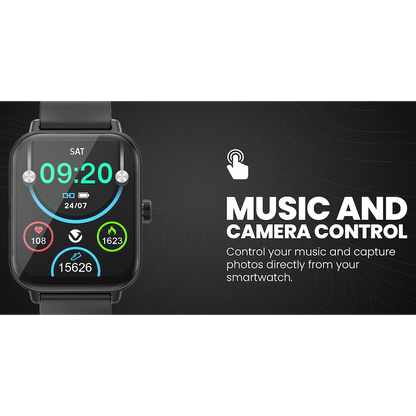 Volkano Chroma Series Smartwatch with Black Strap