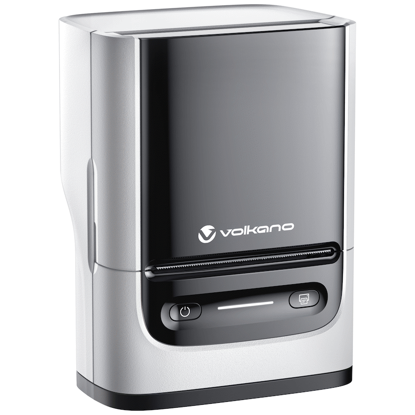Volkano LabelPro Duo Series Thermal Dual Size Label Printer - Black and White