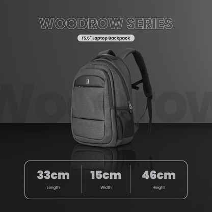 Volkano Woodrow 15.6" Laptop Backpack - Dark Grey