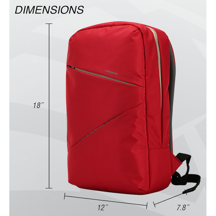 Kingsons Arrow Series Laptop Backpack Red