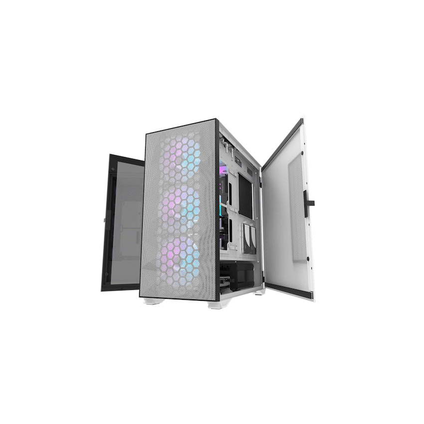 darklFlash E-ATX Computer Case  DLX21 Mesh - White