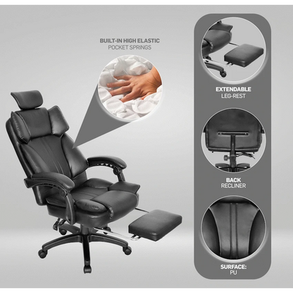 Emperor High Back Chair - Black