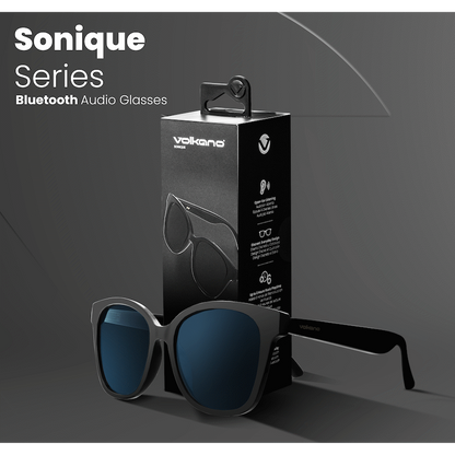 Volkano Sonique Series Bluetooth Audio Glasses - Dark Lenses