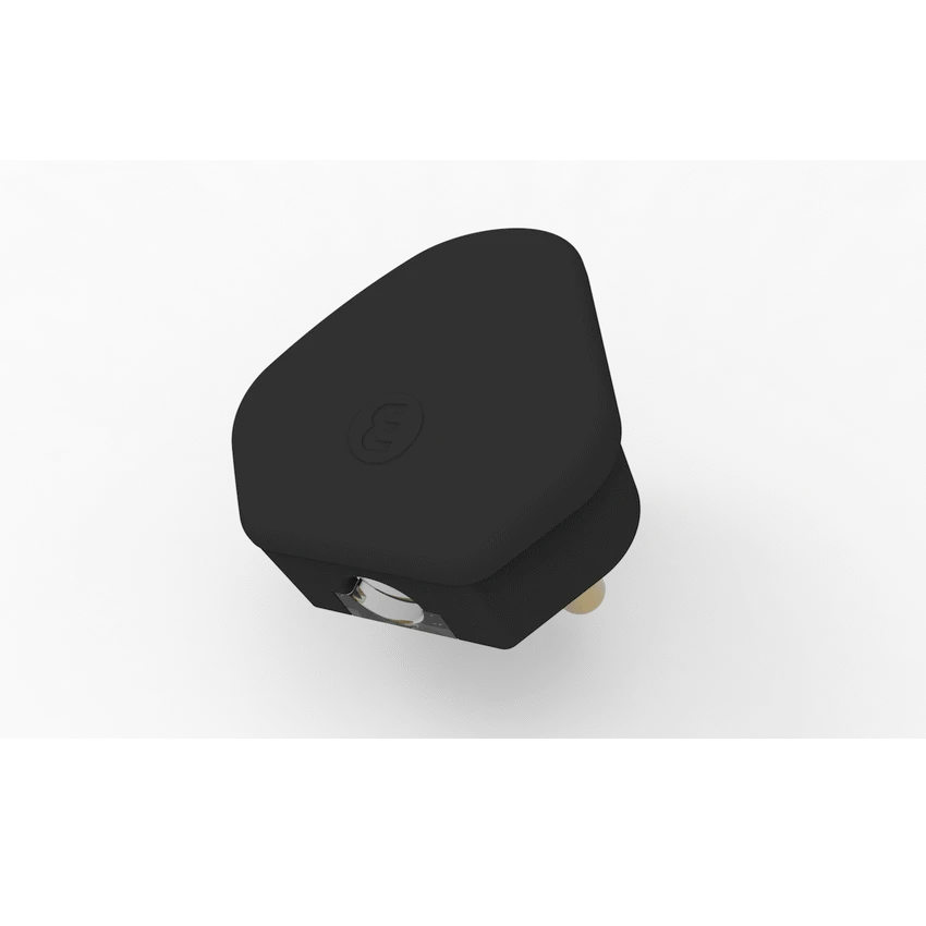 Ellies 16a Heavy-Duty Rubber Screw-on Plug Top - Black