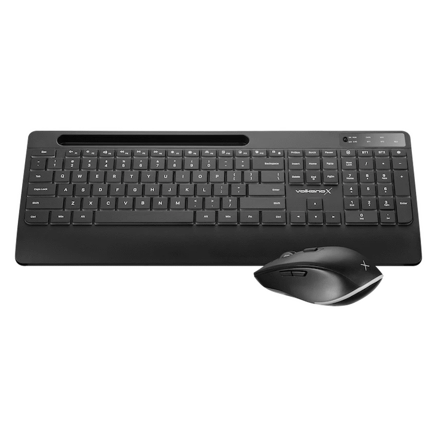 VolkanoX Gem Bluetooth Wireless Keyboard and Mouse - Black