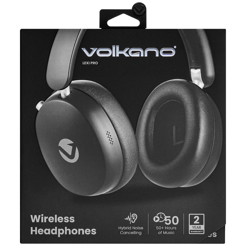 Volkano Lexi Pro Hybrid ANC Headphones - Black