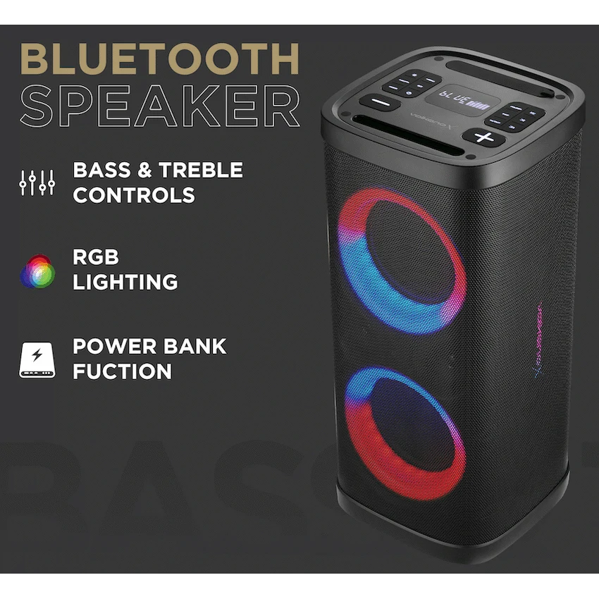 VolkanoX VXP300 Dual 6.5" Party Speaker - Black